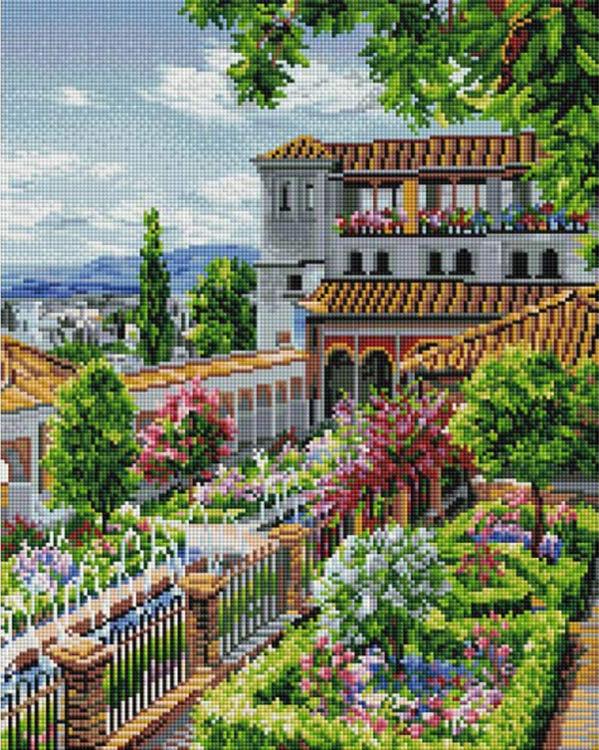

Алмазная вышивка Белоснежка Сады Гранады, 40x50 см, Сады Гранады