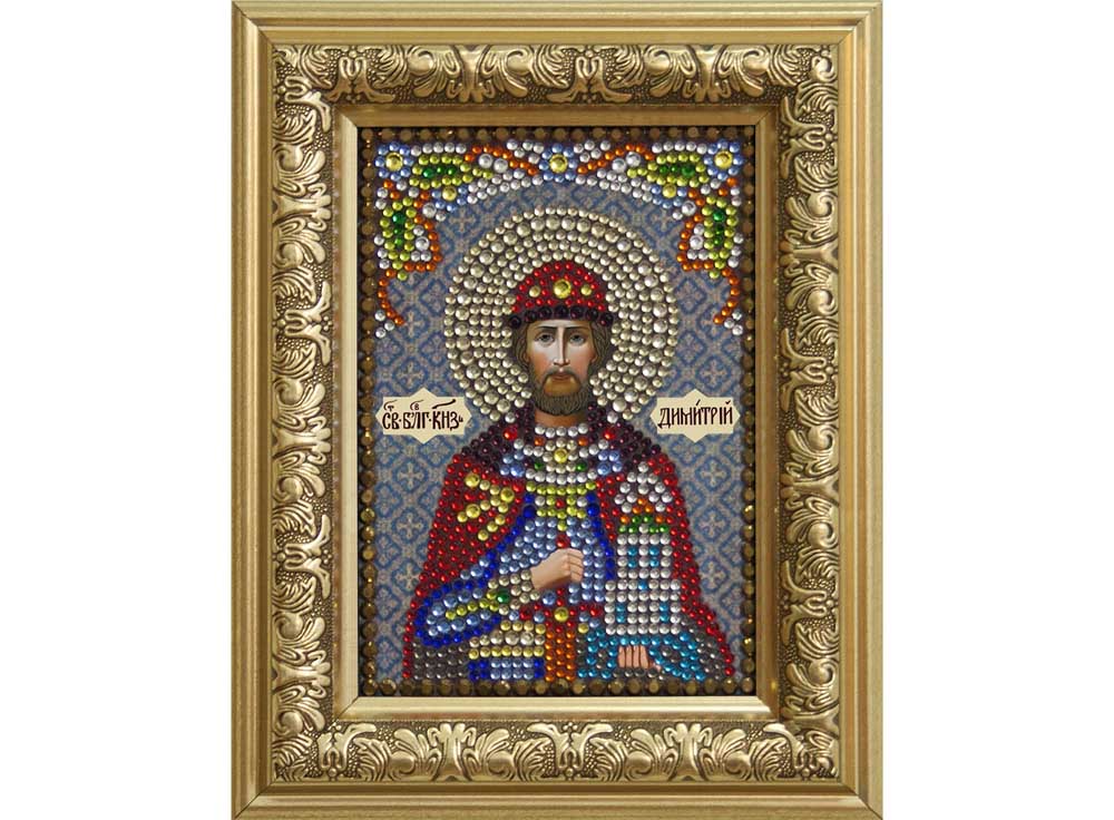 Алмазная вышивка Преобрана Благоверный Князь Димитрий Донской, 10,5x14,8 см