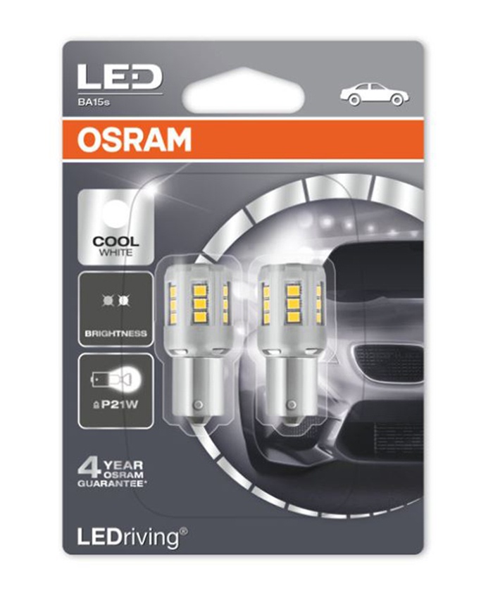 фото Лампа p21w 12v ledriving standard, 6000k , двойной блистер osram арт. 7458cw-02b