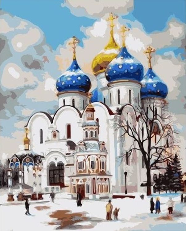 

Живопись по номерам Paintboy Зимний храм 40x50, Зимний храм