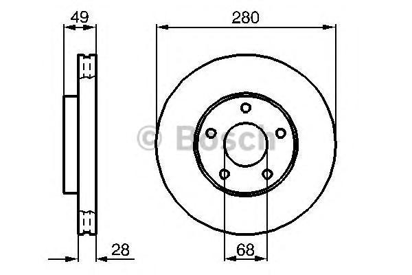 фото Тормозной диск bosch 0986479030