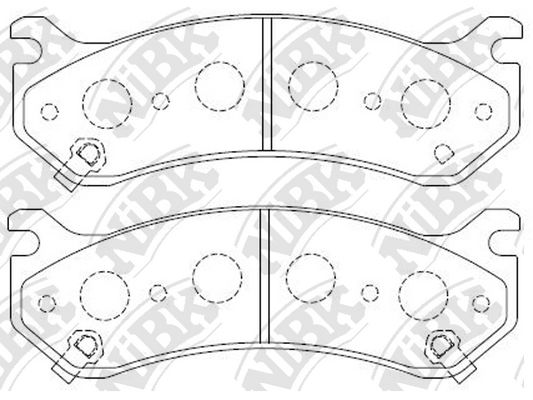

Комплект тормозных колодок NiBK PN0055