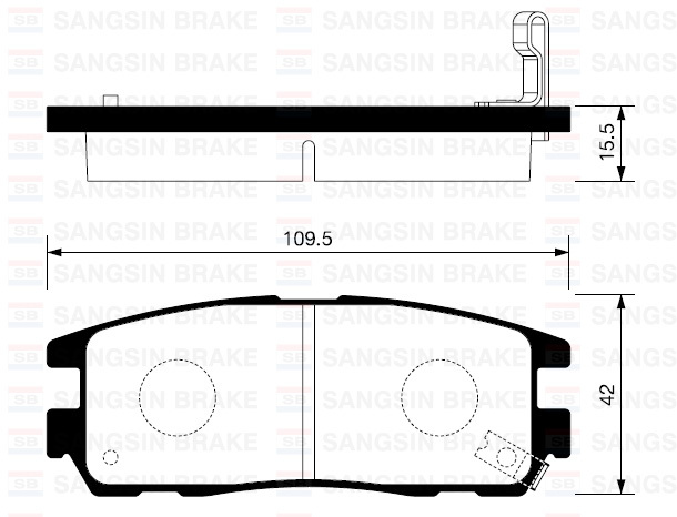 

Комплект тормозных колодок Sangsin brake SP2089
