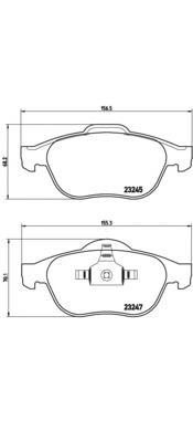 

Комплект тормозных колодок Brembo P68040