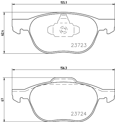 фото Комплект тормозных колодок hella 8db355011191 hella pagid/behr