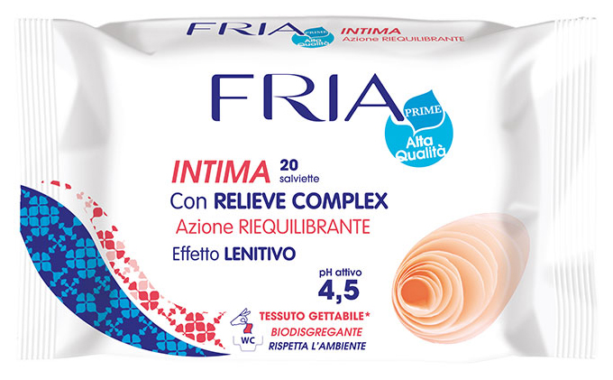 фото Влажные салфетки fria intima relieve complex 20 шт