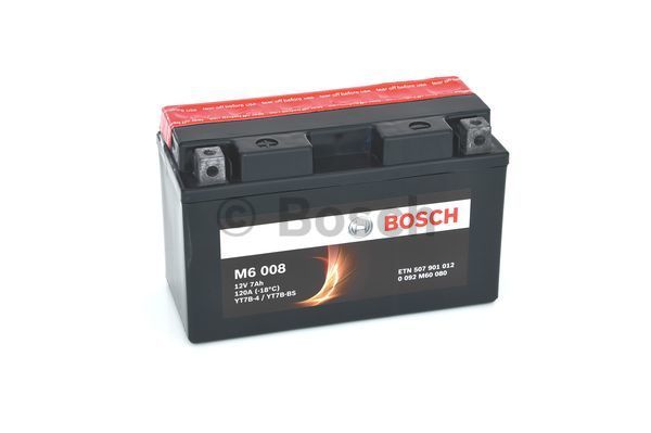 Аккумулятор автомобильный BOSCH 0 092 M60 080 7 Ач