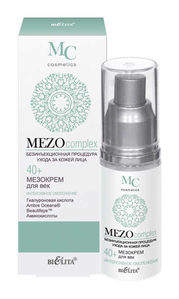 Крем для век Bielita MEZO complex Интенсивное омоложение 30 мл белита мезо крем ночной для лица интенсивное омоложение 40 mezo complex 50