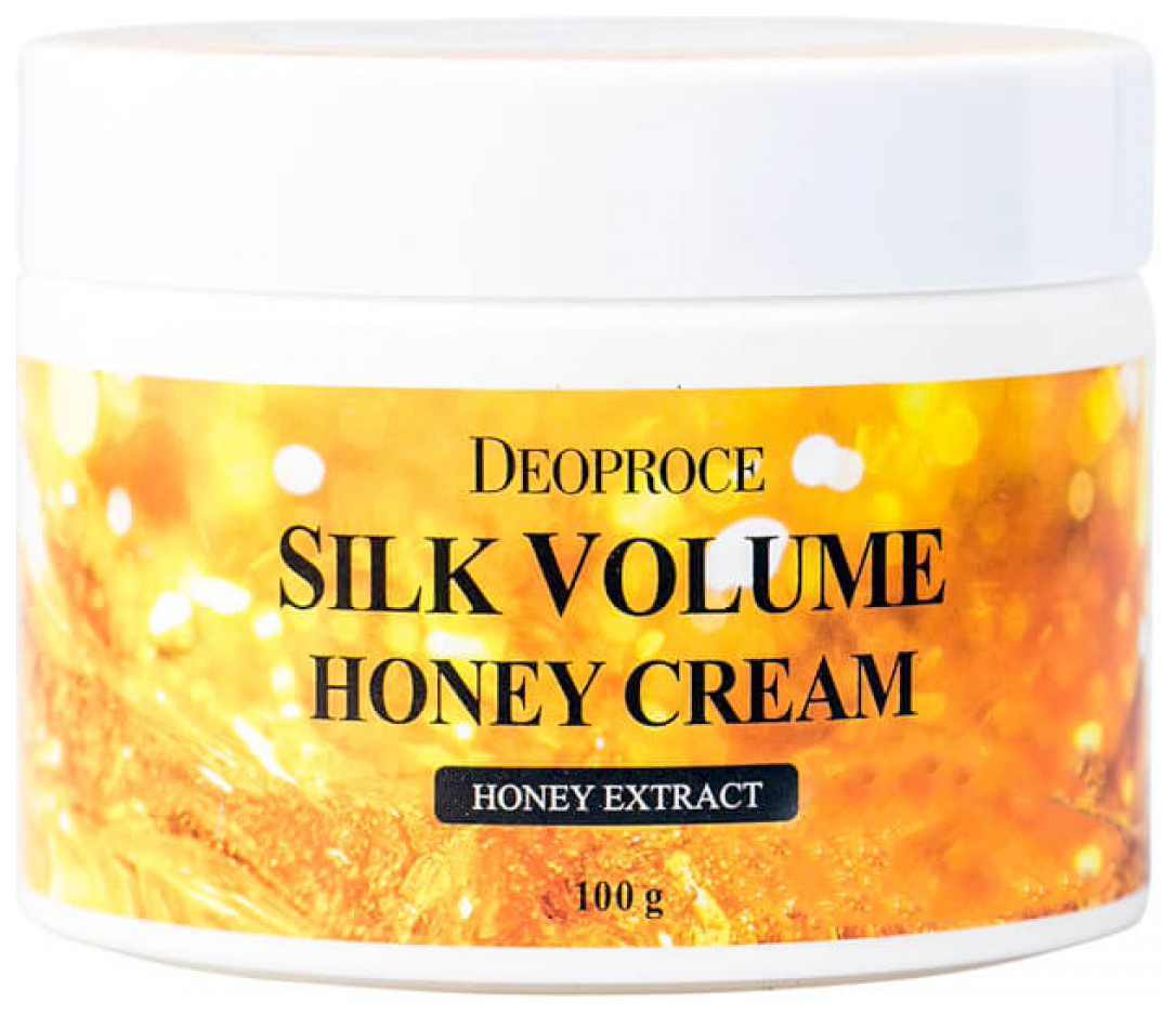 Крем для лица Deoproce Moisture Silk Volume Honey Cream 100 мл антивозрастная эссенция для лица dr pepti peptide volume luminous essence 100 мл