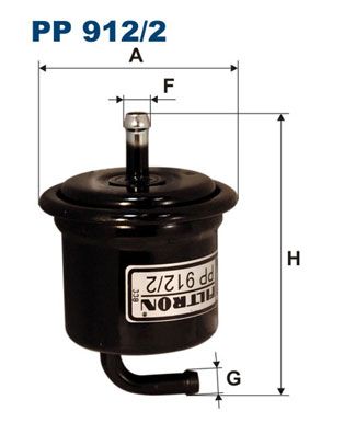 фото Фильтр топливный filtron pp912/2