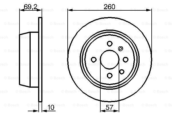 фото Тормозной диск bosch 0986478086