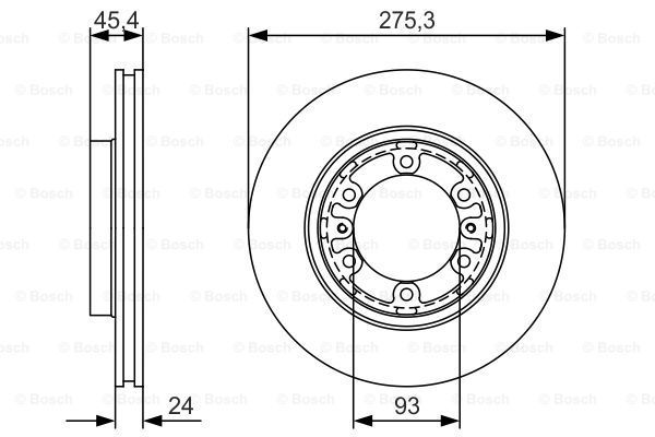 фото Тормозной диск bosch 0986479r40