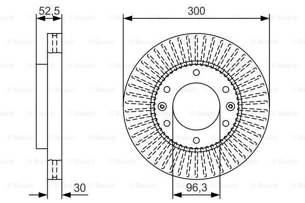 фото Тормозной диск bosch 0986479t88