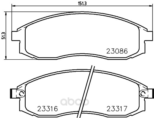 

Комплект тормозных колодок Hella 8DB355006731
