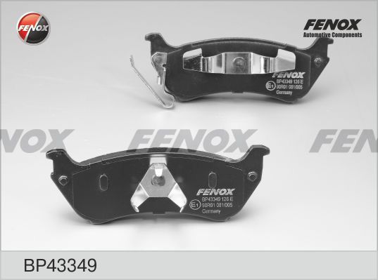 

Комплект тормозных колодк FENOX BP43349
