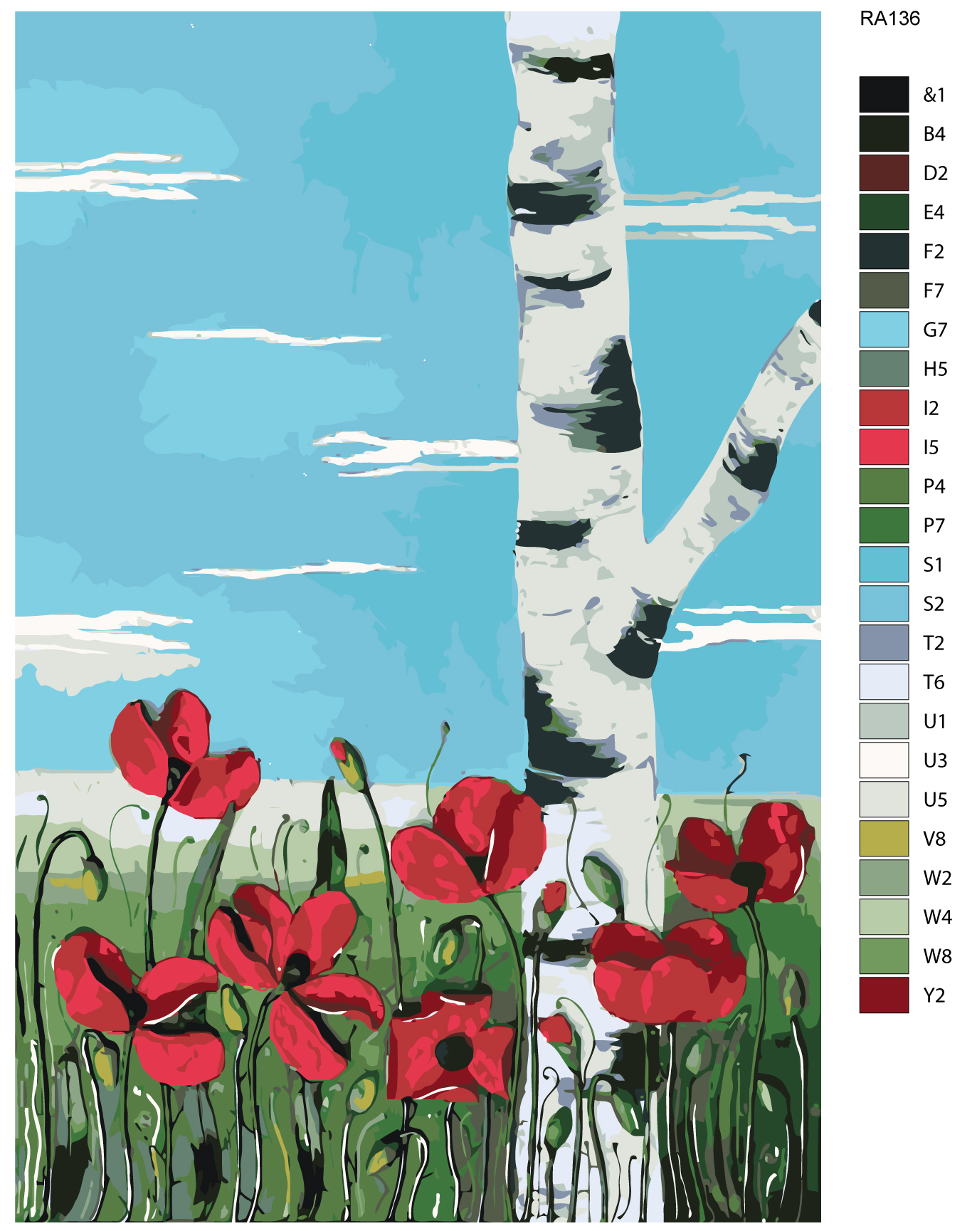 

Картина по номерам, 40 x 60, RA136, RA136