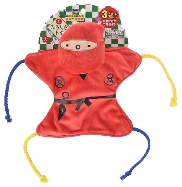 фото Жевательная игрушка для собак tarky ниндзя, красный, 25 см
