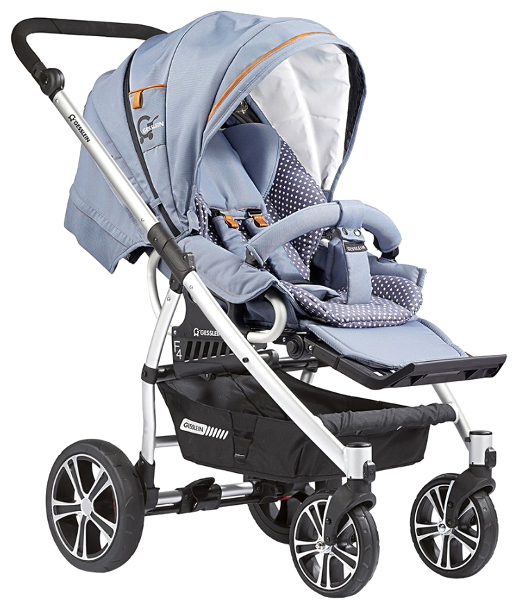Прогулочная коляска Gesslein F4 Air+ светло-серый