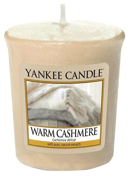 фото Аромасвеча yankee candle «уютный кашемир» для подсвечника
