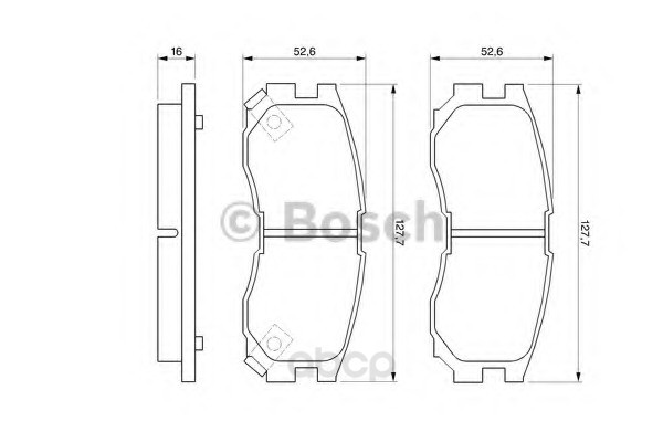 

Тормозные колодки Bosch передние 986460979