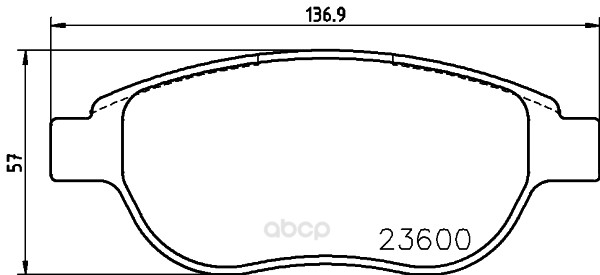 

Тормозные колодки дисковые HELLA 8DB355027751