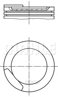 Поршень двигателя Mahle 0110811