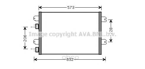 

Радиатор охлаждения двигателя Ava RTA5317