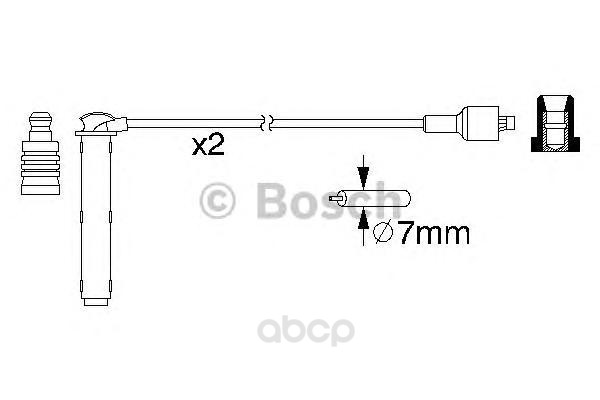 

Провода высоковольтные комплект BOSCH 0986357154