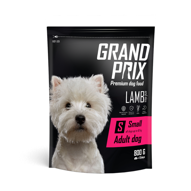 Сухой корм для собак Grand prix Small Adult LAMB, ягненок, 0.8кг