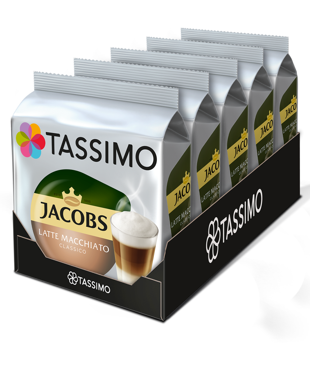 фото Набор кофе в капсулах tassimo latte macchiato classico 5 упаковок