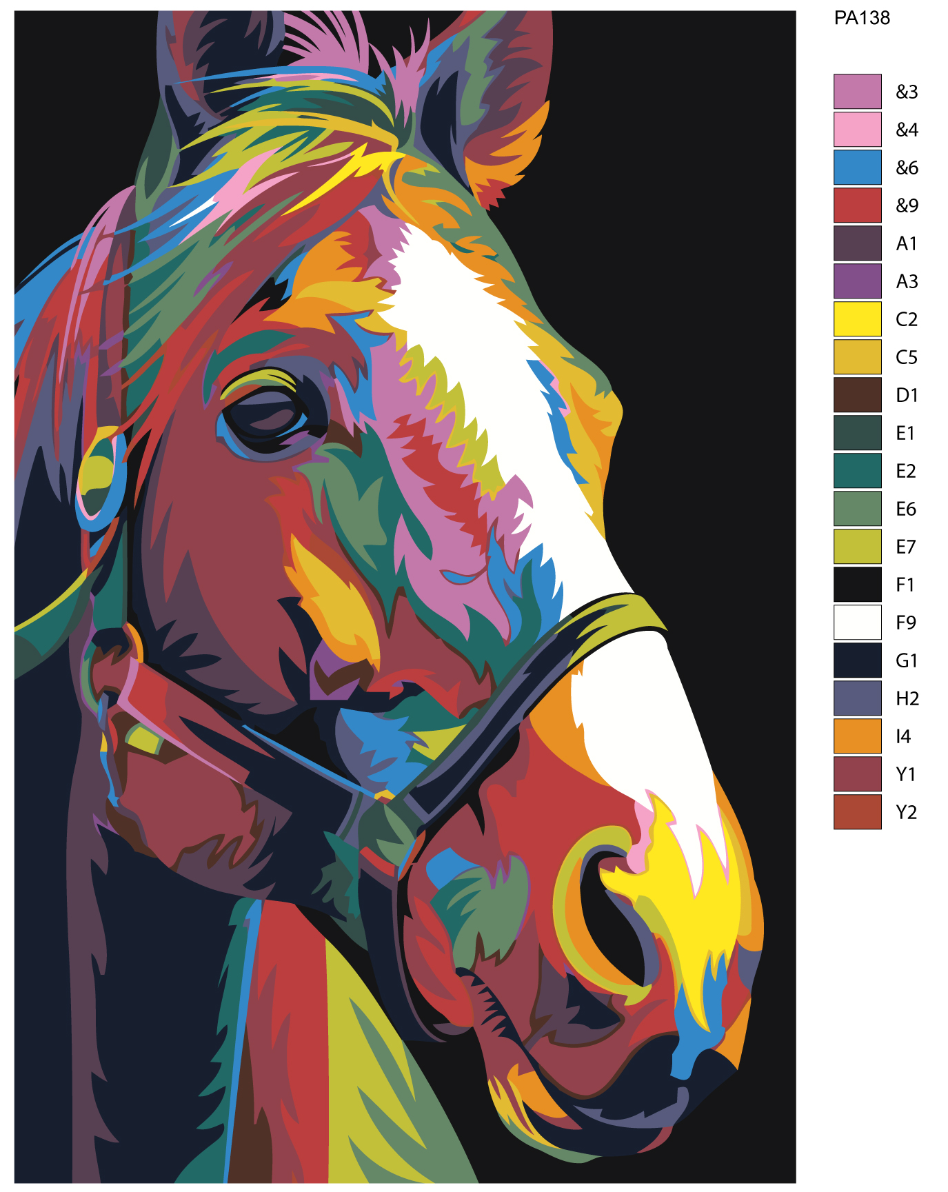 

Картина по номерам, 40 x 60, PA138, PA138