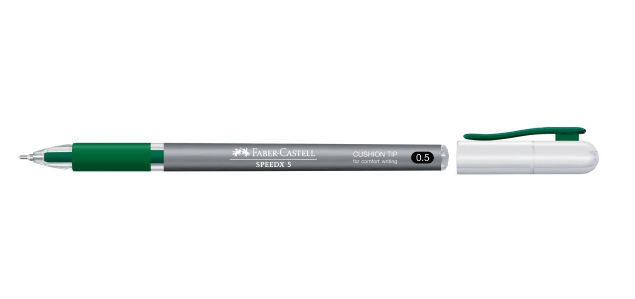 Ручка шариковая Faber-Castell Speedx Titanium 546063, зеленая, 0,5 мм, 1 шт.