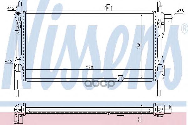 

Радиатор системы охлаждения Nissens 632381