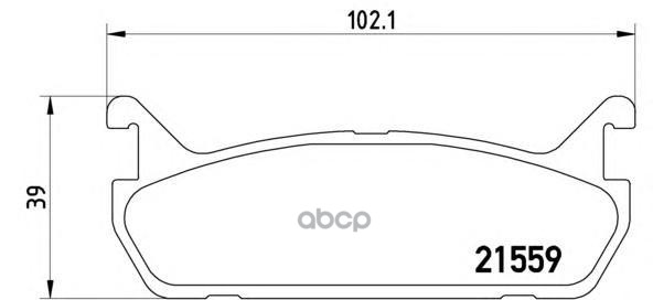 

Комплект тормозных колодок brembo P49015