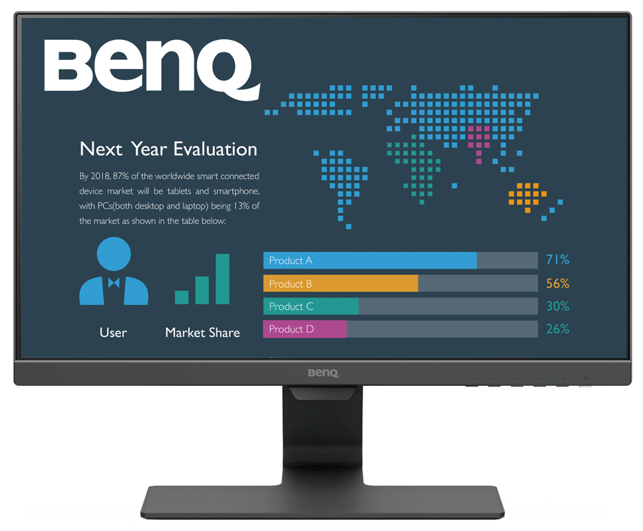 фото Монитор benq bl2283 gray/black (9h.lhsla.tbe)