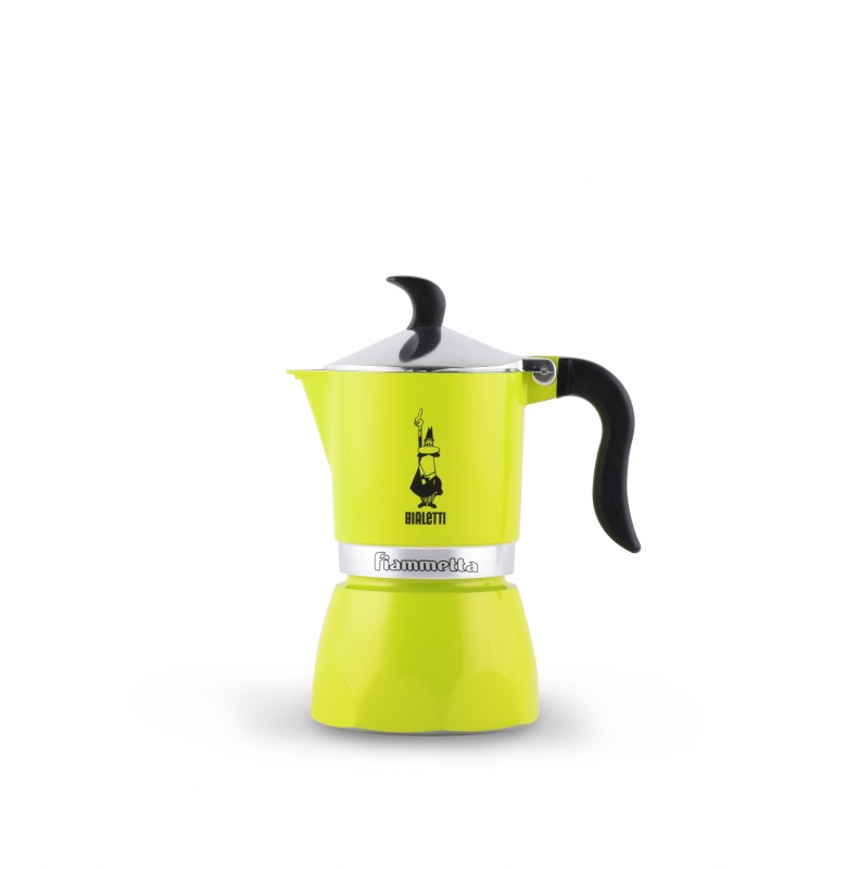 

Гейзерная кофеварка Bialetti Fiametta LIME (2019) 3 порции, Желтый