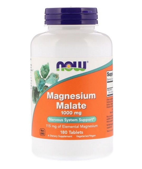 Magnesium Malate NOW 1000 мг таблетки 180 шт.