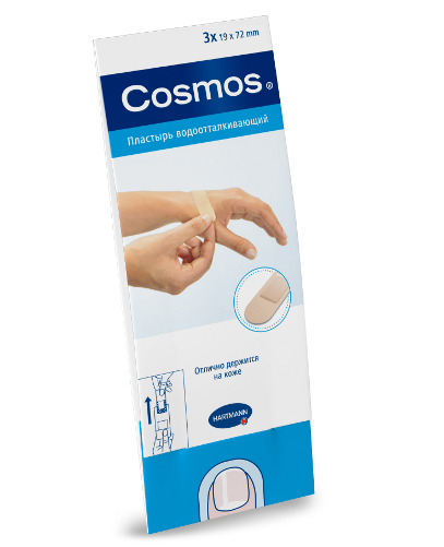 

Пластырь Hartmann Cosmos Water-Resistant упаковка Quick - Zip 1,9 х 7,2 см 3 шт., 535843