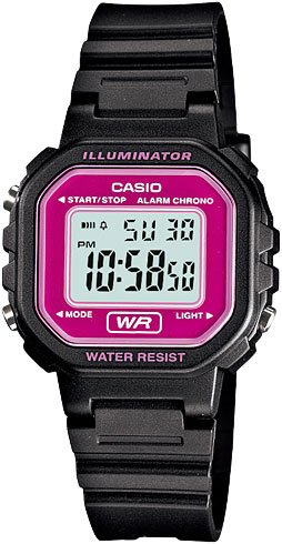 фото Наручные часы электронные женские casio collection la-20wh-4a