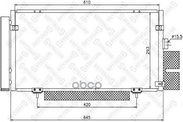 

Радиатор кондиционера Stellox 1045193SX