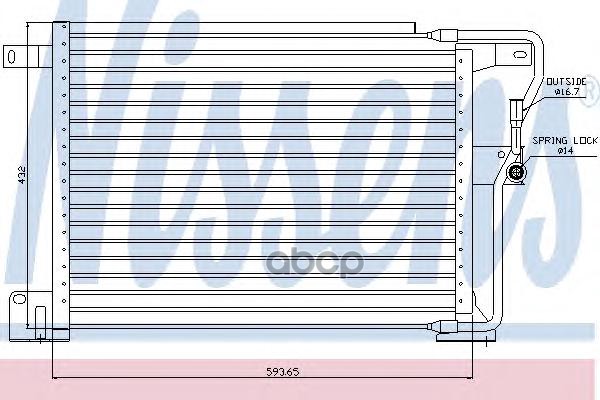

Радиатор кондиционера Nissens 94346
