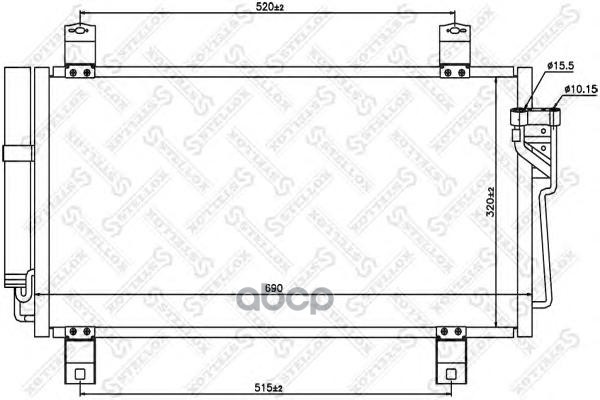 

Радиатор кондиционера Stellox 1045642SX