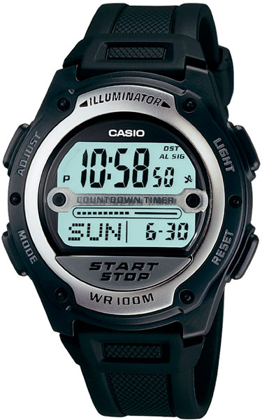 фото Наручные часы электронные мужские casio collection w-756-1a