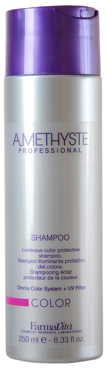 Шампунь для окрашенных волос FarmaVita Amethyste Color Shampoo 250 мл лосьон оживляющий после окрашивания для волос farmavita amethyste сolor re vital 10х10 мл