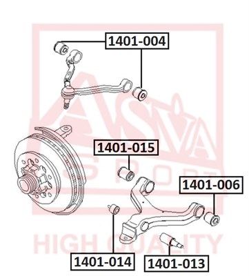 фото Сайлентблок рычага подвески asva 1401-006