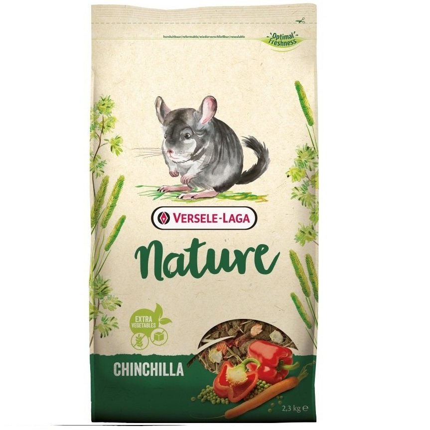 

Корм для шиншилл Versele-Laga Nature Chinchilla, 2,3 кг, корм для грызунов VERSELE-LAGA Nature Chinchilla для шиншилл, 2,5кг