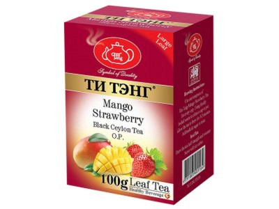 Чай весовой черный Ти Тэнг Mango Strawberry O.P. 100 г