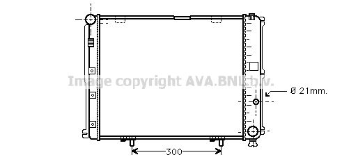 

Радиатор охлаждения двигателя AVA QUALITY COOLING MS2126