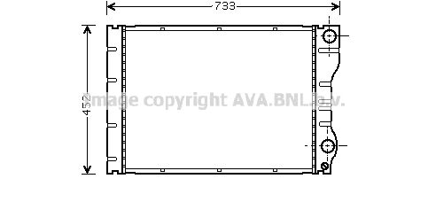 фото Радиатор охлаждения двигателя ava quality cooling rta2293