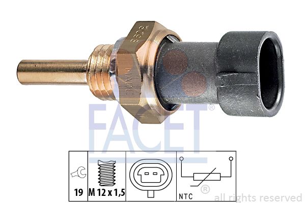 фото Датчик, температура масла facet 7.3098